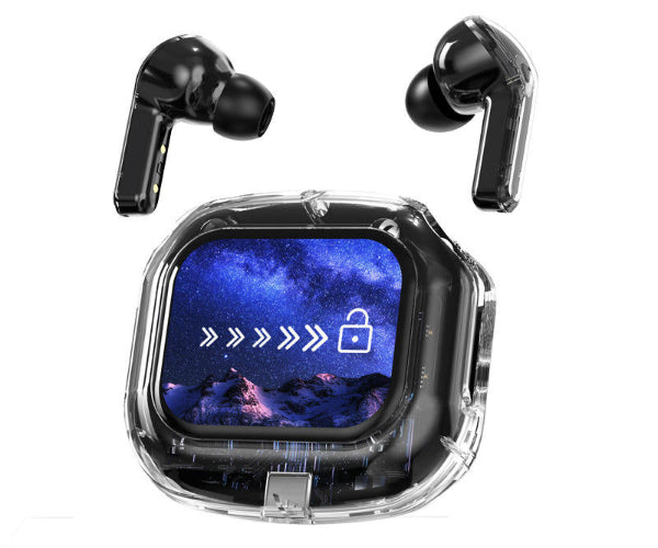 Air Max LCD Display Transparent Earbuds