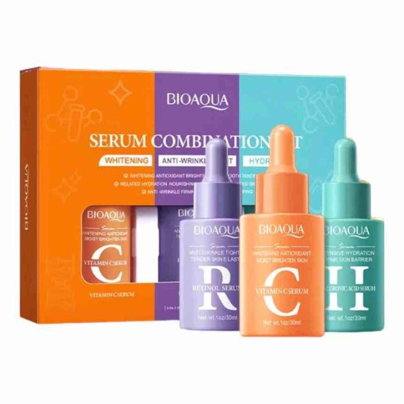 BIOAQUA Whitening & Anti-Wrinkle Hyaluronic Acid Serum Combination Set