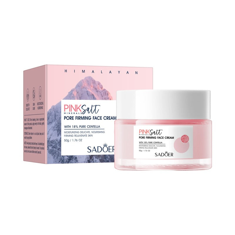 SADOER Himalayan Pink Salt Moisturizing Pore Firming Face Cream - 50g