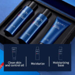 Veze Men's 3-in-1 Skincare Gift Set - Oil Control Cleanser, Toner & Lotion